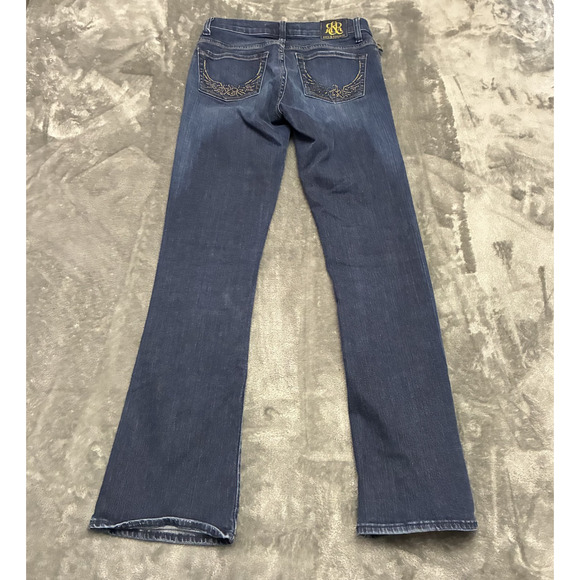 Rock & Republic Jeans Womens Sz.4 Blue Kasandra Mid-rise Boot Cut Denim Pants - Picture 6 of 13